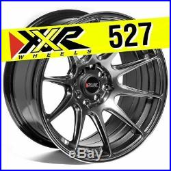 Xxr 527 16x8.25 4x100 4x114.3 +0 Chromium Black Wheels (set Of 4)