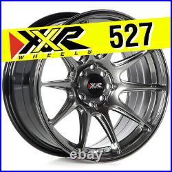 Xxr 527 16x8 4x100 4x114.3 +20 Chromium Black Wheels (set Of 4)