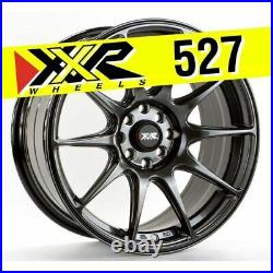Xxr 527 17x8.25 5x100 5x114.3 +35 Chromium Black Wheels (set Of 4)