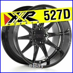Xxr 527d 18x10.5 5x114.3 +20 Chromium Black Wheels (set Of 4)
