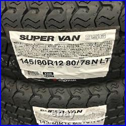 YOKOHAMA Tire SUPER VAN Y356 145/80R12 80/78 145R12 6PR Set of 4 Kei truck mini YOKOHAMA Tire SUPER VAN Y356 145/80R12 80/78 145R12 6PR Set of 4 Kei truck mini